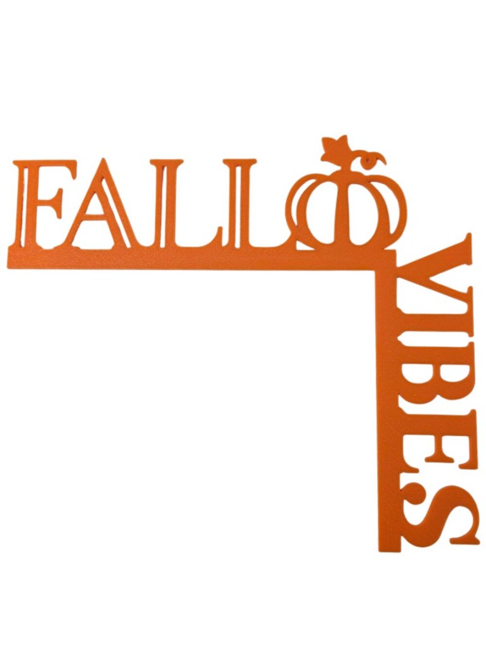 New 3D Printed 9"x8" Fall Vibes Orange Pumpkin Right Door Corner Autumn Decor Ne